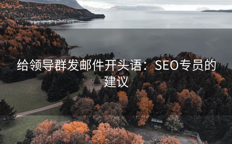 给领导群发邮件开头语:SEO专员的建议