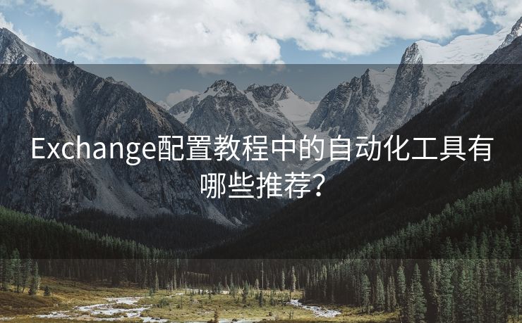 Exchange配置教程中的自动化工具有哪些推荐?