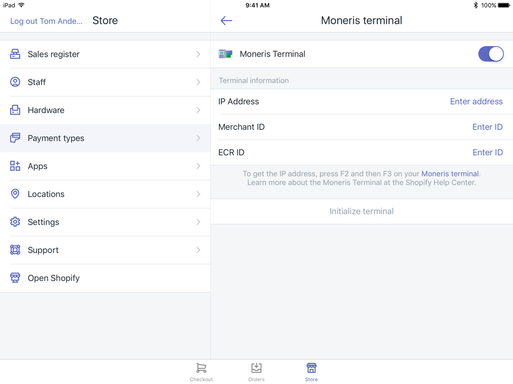 Shopify Moneris读卡器适用对象及要求