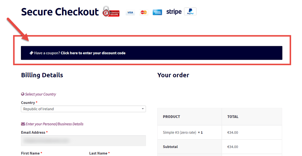 WooCommerce 教程：编辑 “有优惠券？” 消息在购物车和结帐页面
