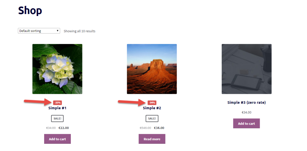 WooCommerce 教程：显示％折扣在 Shop＆Loop 页面