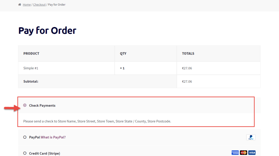 WooCommerce 教程：仅为 “订单付款结账” 启用付款网关