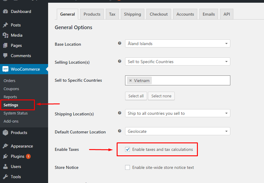 如何在 WooCommerce 中进行税率设置？
