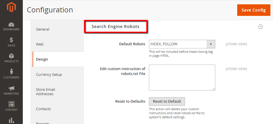 如何在 Magento 2 中配置 Robots.txt