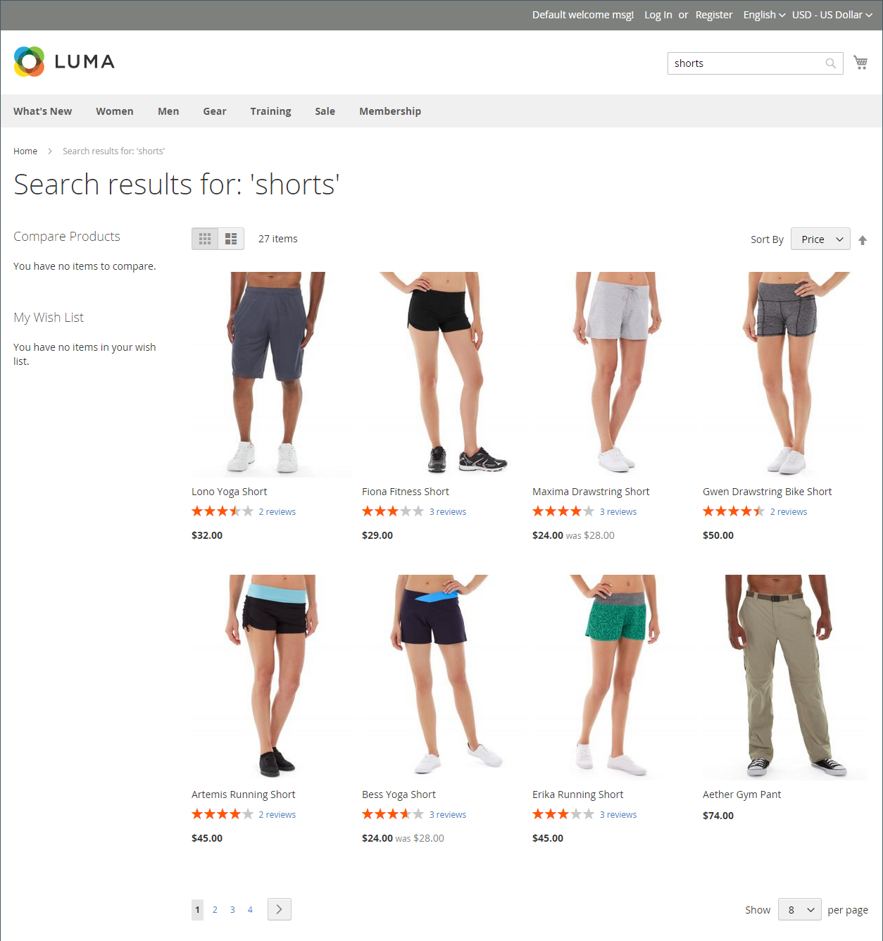 magento2搜索结果
