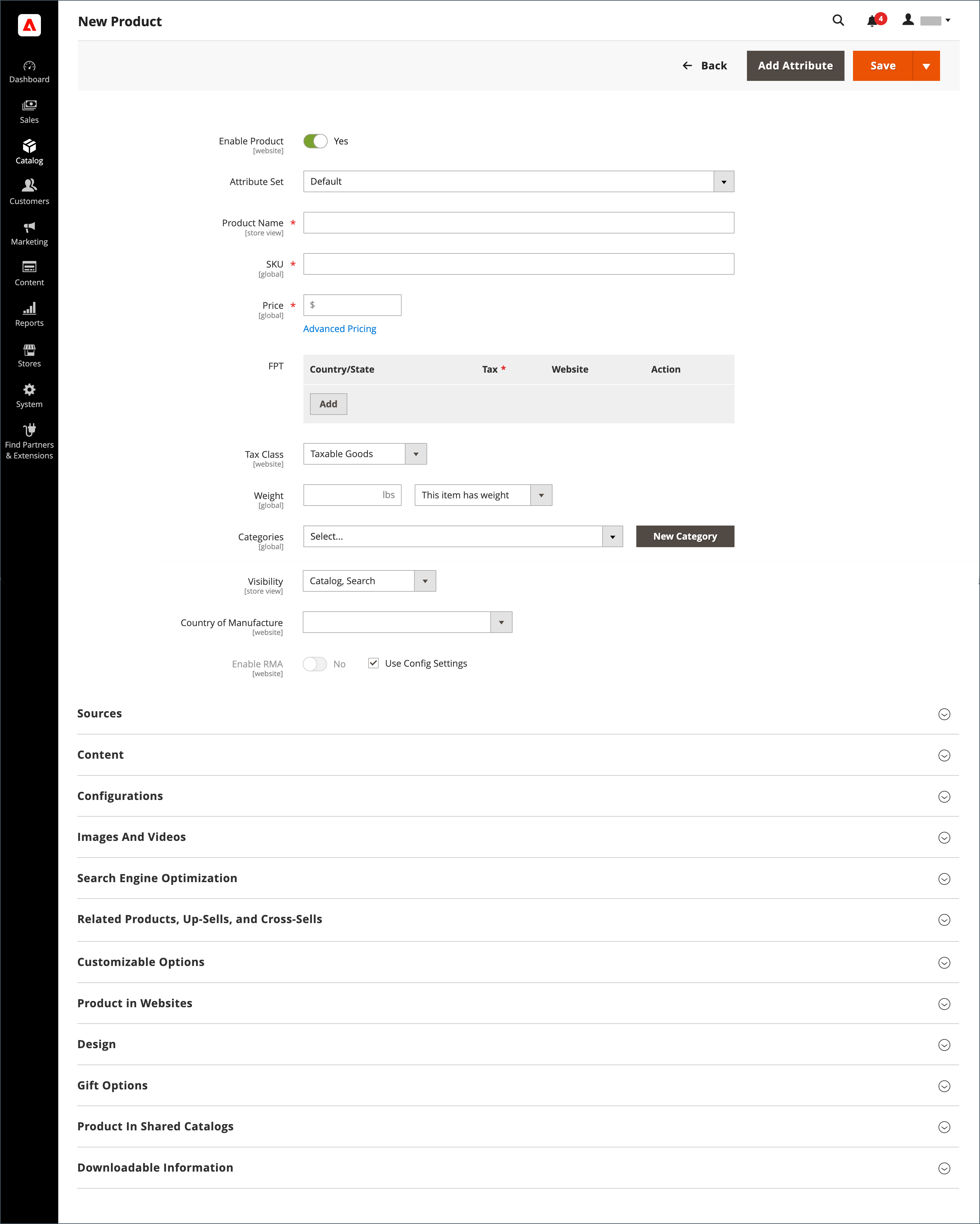 magento2产品工作区