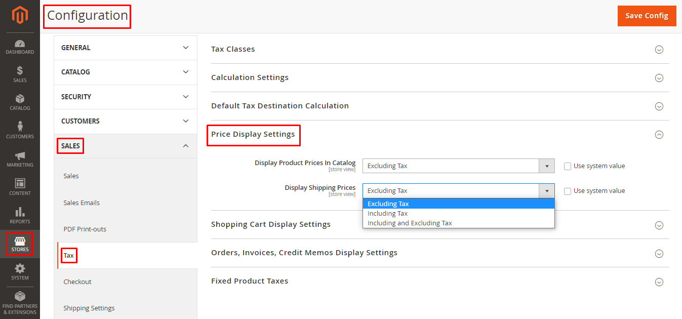 Magento 2：在目录上显示含税和不含税的产品价格