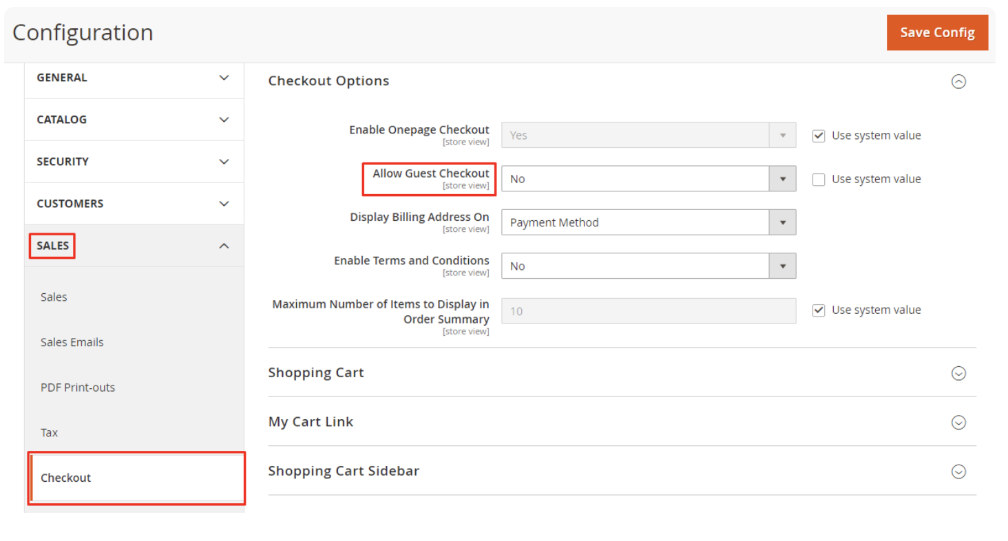 如何在 Magento 2 中禁用或允许访客结帐