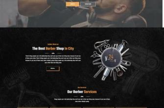 美发沙龙服务机构HTML5网站模板