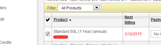 GoDaddy SSL证书续费不了？