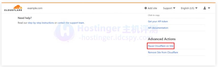 暂停 Cloudflare