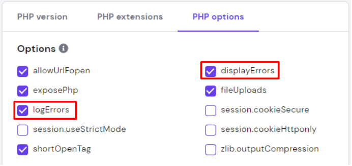 Hostinger主机如何关闭hPanel中的PHP错误消息？
