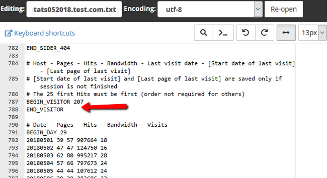 BlueHost cPanel面板删除Awstats日志