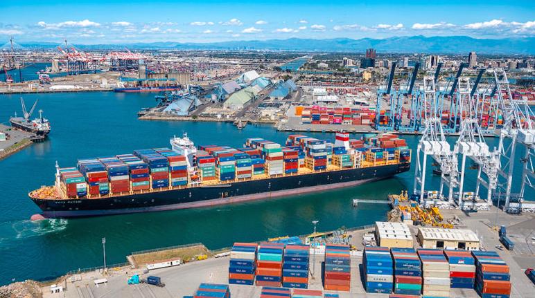 国际海运长滩港6月份的集装箱吞吐量增长20.3%