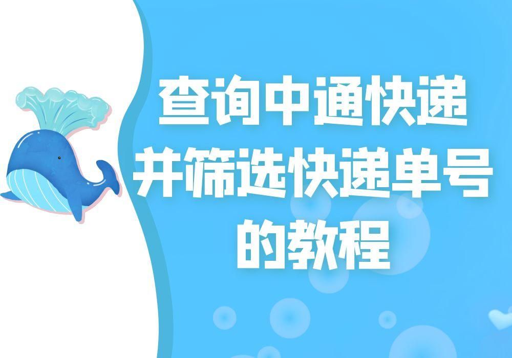 快递查询中通