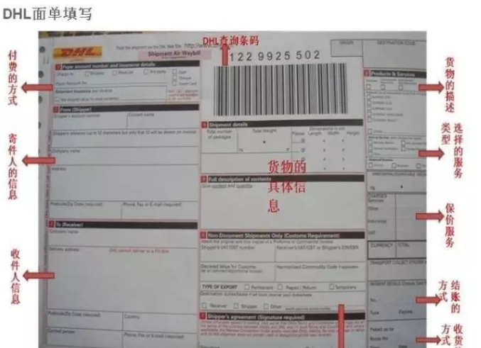 dhl单号