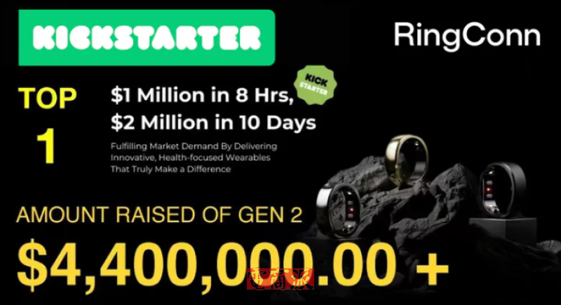 深圳智能戒指在海外爆卖，8小时预售百万美金