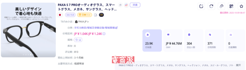 几十块的智能眼镜火遍日本，卖家直接月入百万